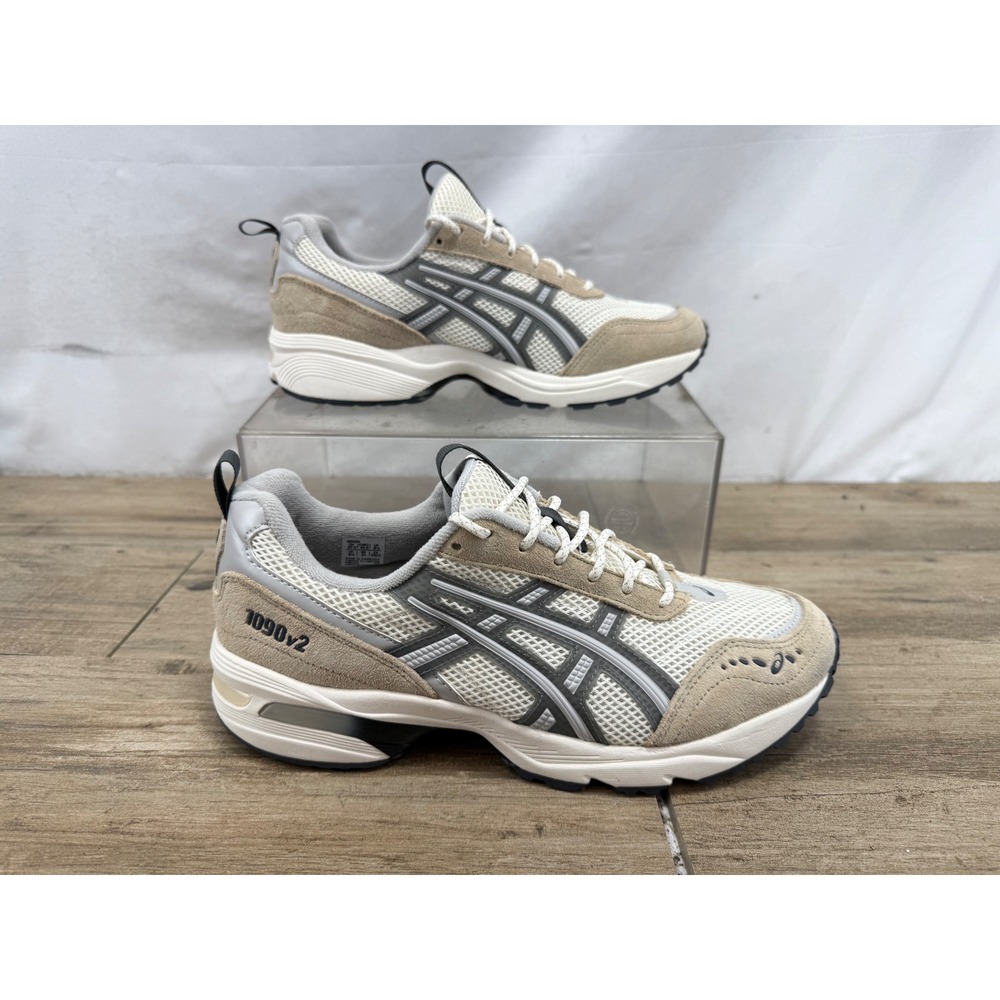Asics Gel-1090v2 Cream Pure Silver Mens Running Shoes 1203A224 Size 9.5